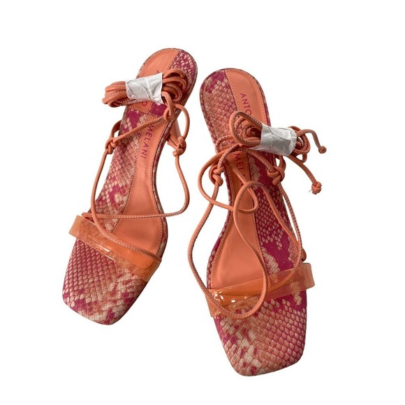 NEW ANTONIO MELANI BARDEN LACE-UP DRESS SANDALS - Picture 4 of 7